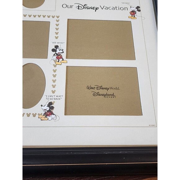 Disney World Parks Our Disney Vacation Picture Photo Collage Frame 16x16 Mickey - Picture 6 of 14